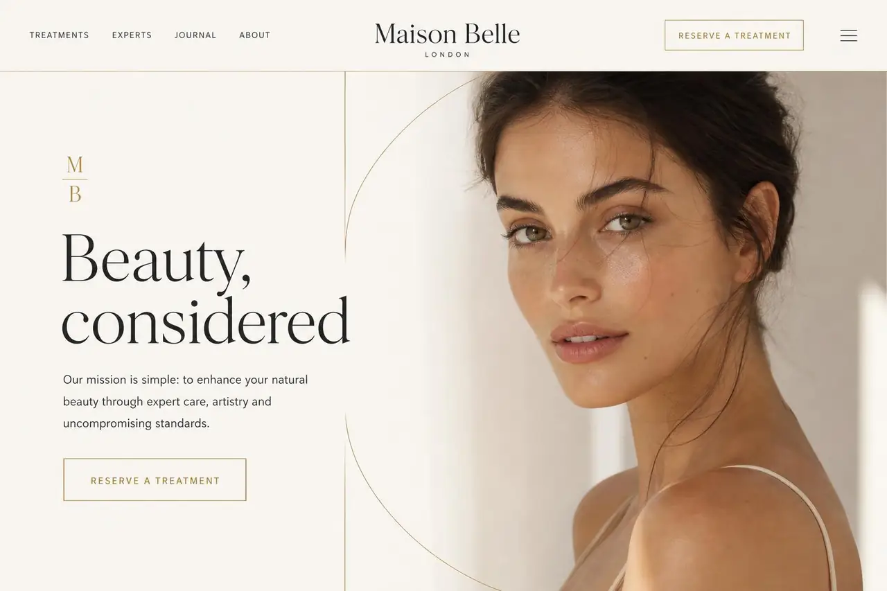 Maison Belle website project by AZ Web Studio