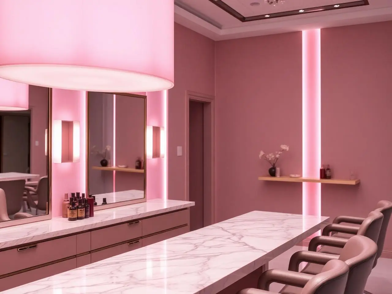 Quiet treatment room prepared for a facial